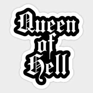 Queen of Hell Sticker